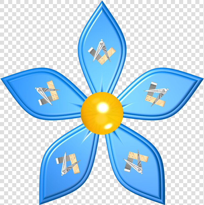 Clipart Not Perfect   Forget Me Not Masonic Symbol  HD Png DownloadTransparent PNG