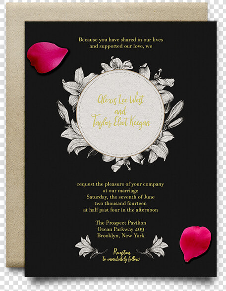 Tarjetas De Invitacion En Flores Naturales  HD Png DownloadTransparent PNG