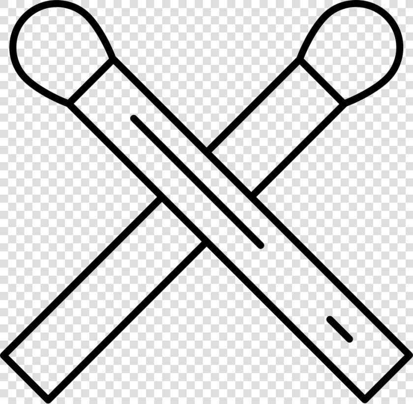 Matchstick Cross   Paint Brush Pencil Icon  HD Png DownloadTransparent PNG