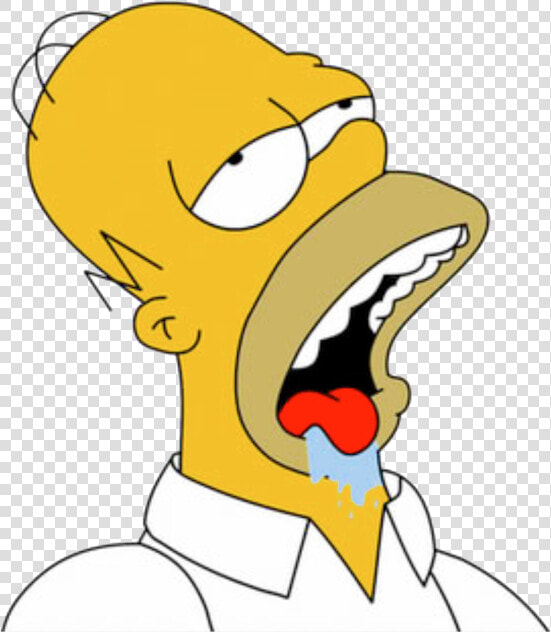 Homer Simpson Drooling  HD Png DownloadTransparent PNG