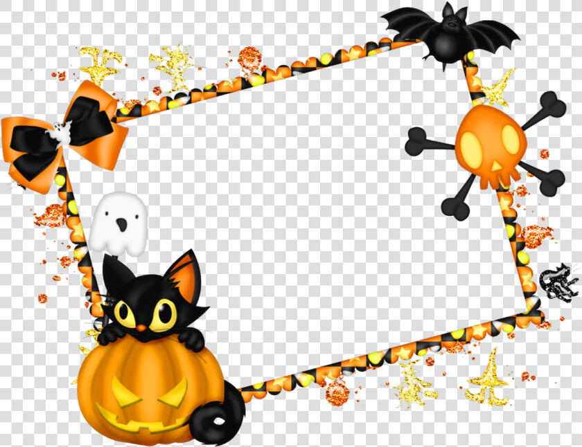 Halloween Clipart Corner   Halloween Picture Frame Borders  HD Png DownloadTransparent PNG