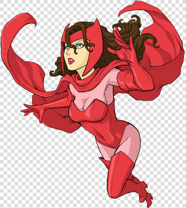 Transparent Scarlet Witch Png   Scarlet Witch Cartoon Avenger  Png DownloadTransparent PNG