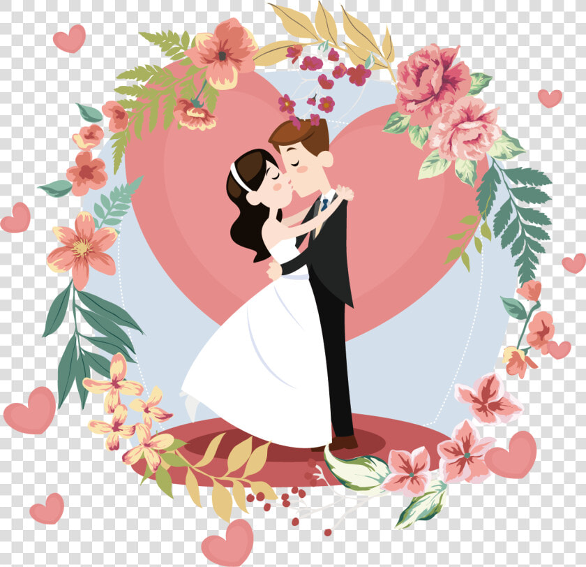 Poster Wedding Decoration Bride Marriage Invitation   Groom And Bride Png  Transparent PngTransparent PNG