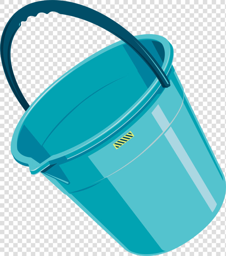 Blue Bucket Plastic Cartoon   Transparent Transparent Background Cartoon Water Bucket  HD Png DownloadTransparent PNG