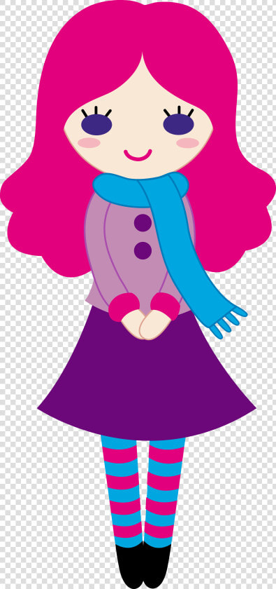 Cute Cartoon Girl Clipart   Cute Girl Clipart  HD Png DownloadTransparent PNG