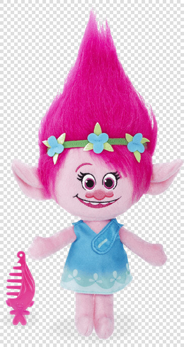 Sprechender Plüsch Poppy   Trolls Toy  HD Png DownloadTransparent PNG