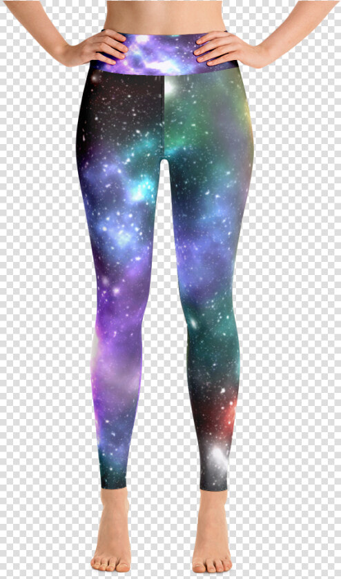 Galaxy High Waist Yoga Pants Leggings Pastel Goth Nu   Cat Yoga Pants  HD Png DownloadTransparent PNG