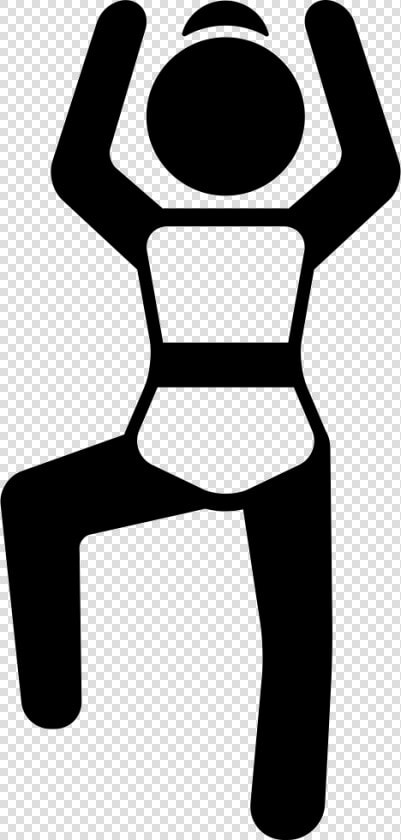 Icon Dança Png   Pilates Cartoon Black And White  Transparent PngTransparent PNG