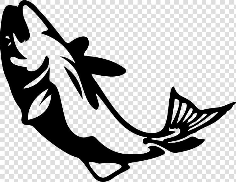 Stylized Fish Silhouette   Fishing Silhouette  HD Png DownloadTransparent PNG