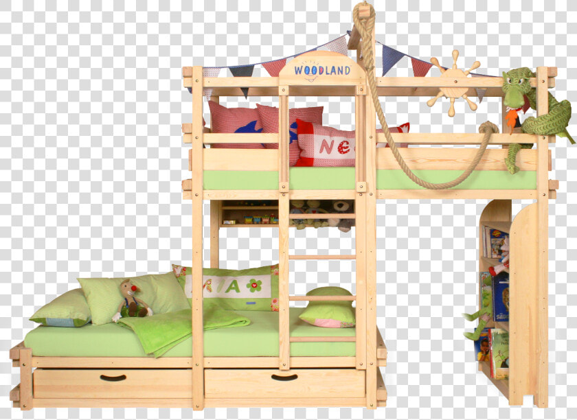 Amarillo Bunk Bed Pine Data Image Https   Enfant Bibliotheque Bois  HD Png DownloadTransparent PNG