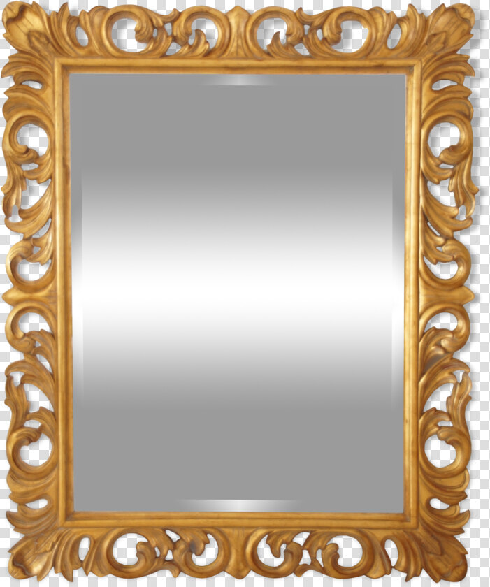 Large Beveled Mirror Gold Gilt Frame 135x164cm Src   Mirror  HD Png DownloadTransparent PNG