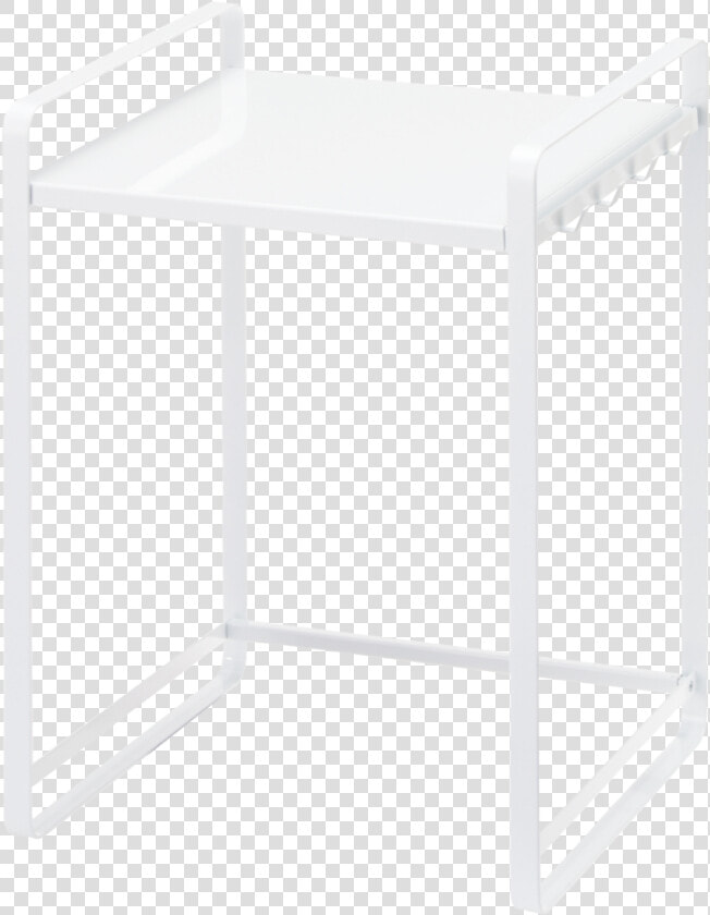 Yamazaki S Tall Organizing Rack With Hooks In White   Coffee Table  HD Png DownloadTransparent PNG