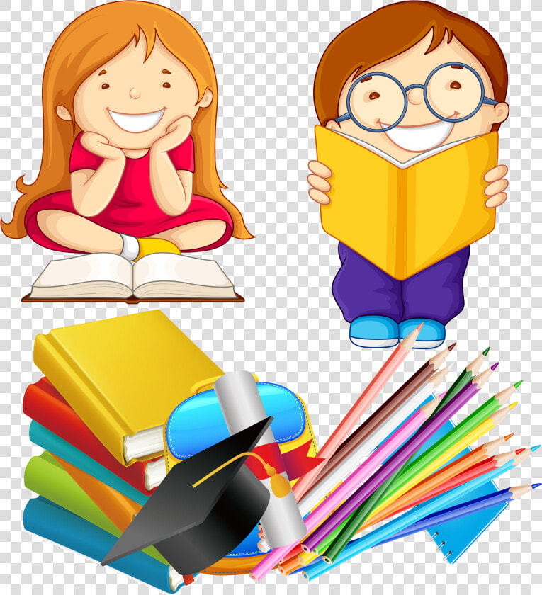 Child Reading Png   Cartoon Girl Reading A Book  Transparent PngTransparent PNG