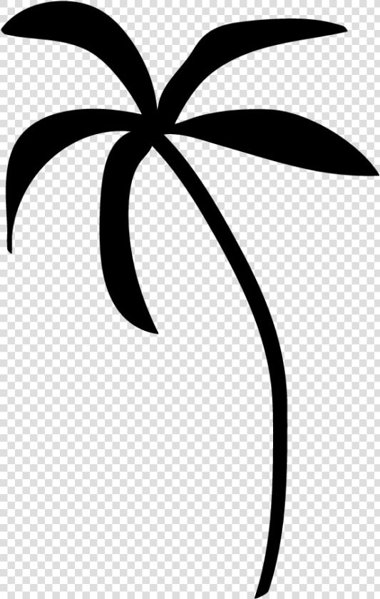 Palm Tree Clip Art   Palm Tree Clipart Black And White No Background  HD Png DownloadTransparent PNG