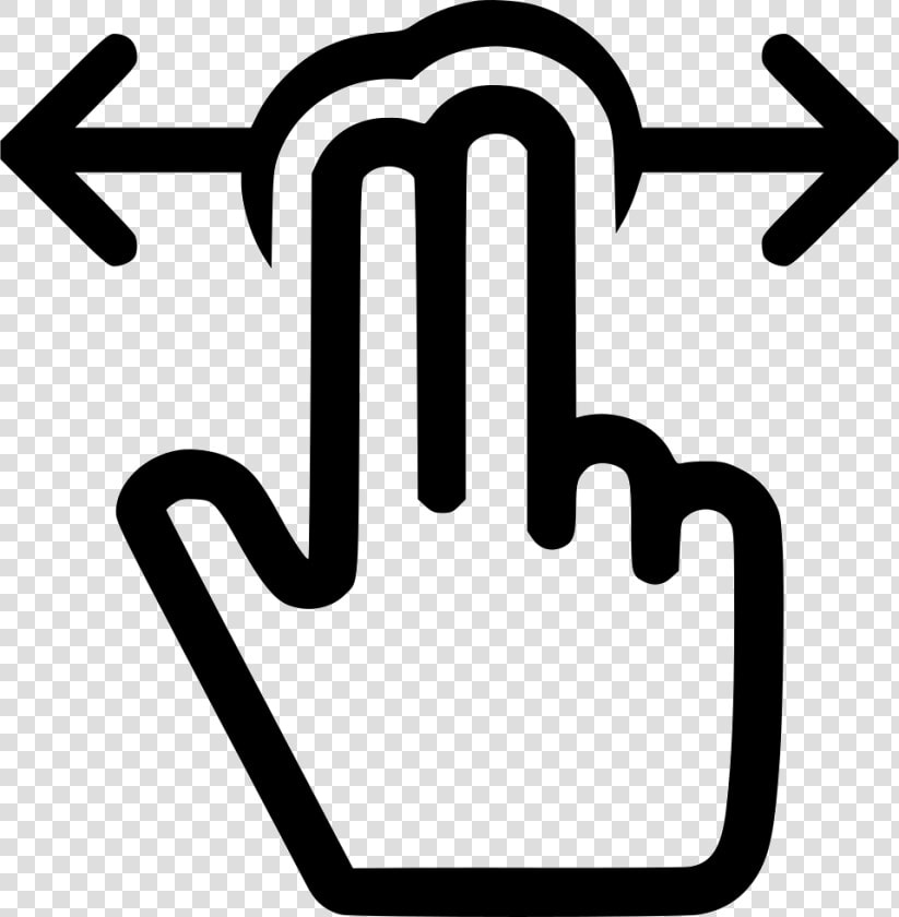 Move Horizontal Arrows Left Right Fingers   Double Click Png Icon  Transparent PngTransparent PNG