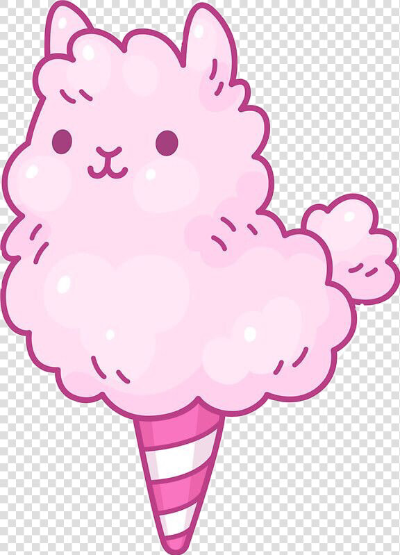  sticker  kawaii  cute  cottoncandy  lama  llama  alpaca   Cotton Candy Llama Kawaii  HD Png DownloadTransparent PNG