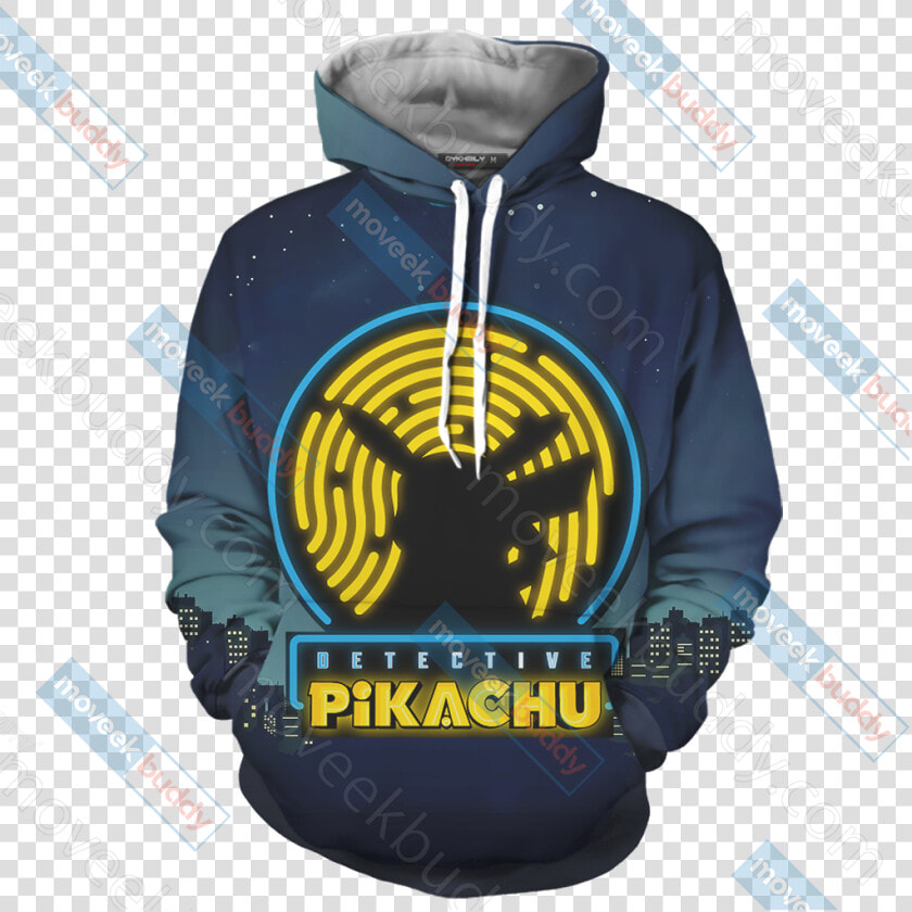 Pokemon Detective Pikachu Unisex 3d Hoodie   Yugioh Hoodie 3d  HD Png DownloadTransparent PNG