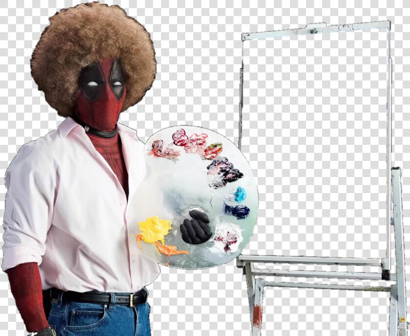 Deadpool Bob Ross Png  Transparent PngTransparent PNG