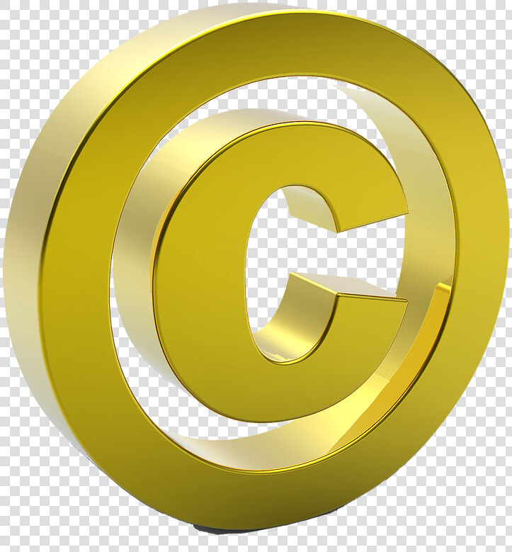 Gold Copyright Symbol   Logo Copyright 3d Png  Transparent PngTransparent PNG