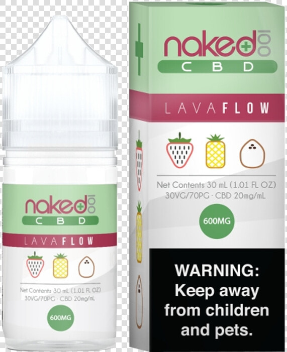 Naked100 Cbd Lava Flow 600mg 30ml   Naked Cbd Lava Flow  HD Png DownloadTransparent PNG