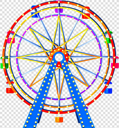 Freetoedit Ftestickers Cartoon Carnival Ferriswheel   Ferris Wheel Transparent Background  HD Png DownloadTransparent PNG