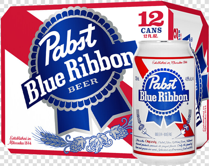 Pabst Blue Ribbon 12 Pack  HD Png DownloadTransparent PNG