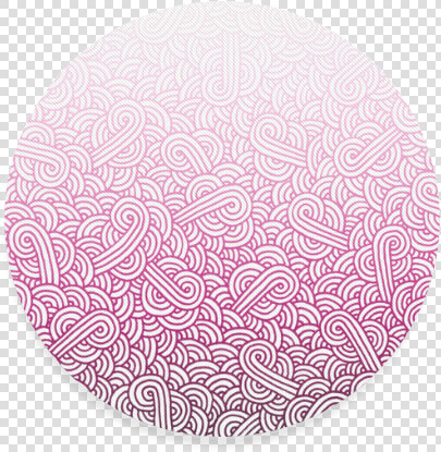 Gradient Pink And White Swirls Doodles Round Coaster   Circle  HD Png DownloadTransparent PNG