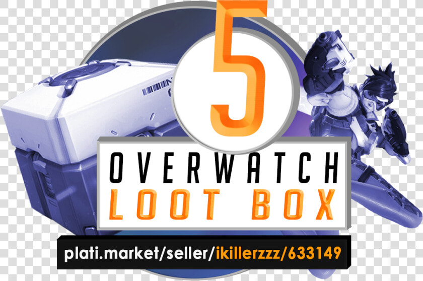 Overwatch Loot Box X5  twitch Prime  Key   Graphic Design  HD Png DownloadTransparent PNG