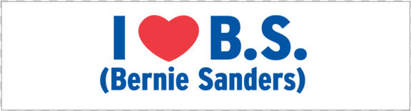 I Love Bernie Sanders Bumper Sticker   Air cooled Engine  HD Png DownloadTransparent PNG