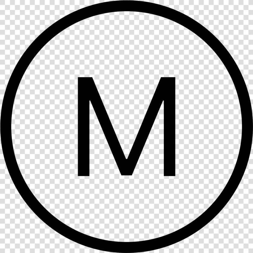 Circled M Icon  HD Png DownloadTransparent PNG