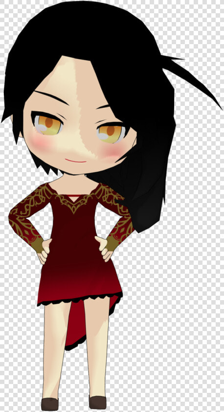 Cinder Fall Png   Rwby Chibi Mmd Models  Transparent PngTransparent PNG