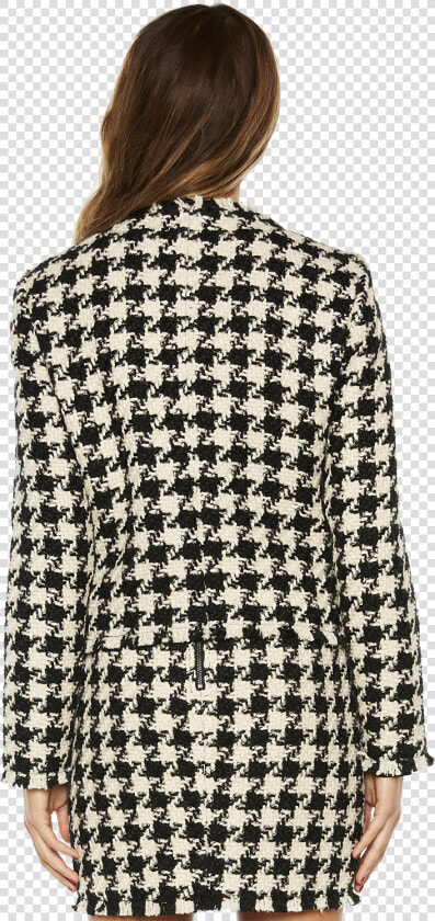 Houndstooth Jacket In Colour Jet Black   Fear Inside Out Sweater  HD Png DownloadTransparent PNG