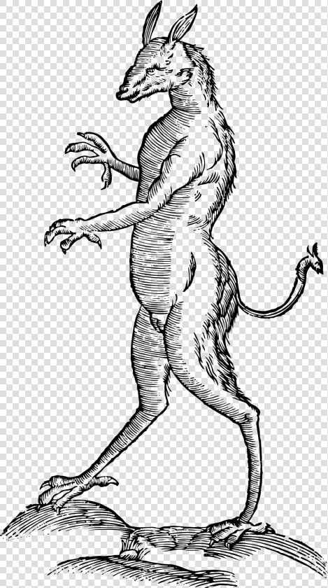 Hands Clipart Monster   Vintage Mythical Creature Png  Transparent PngTransparent PNG