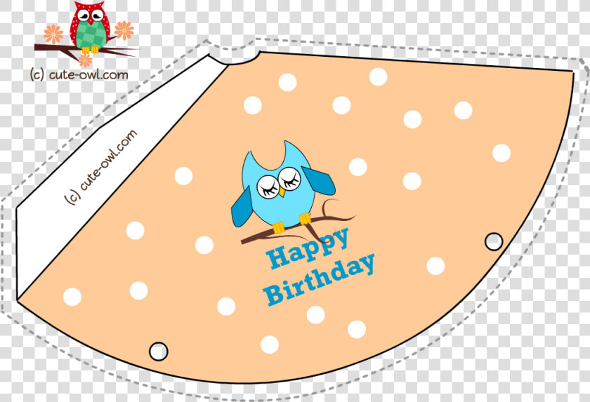 Pink Owl And Polka Dots Birthday Party Hat Printable   Birthday Hats Printable Boy  HD Png DownloadTransparent PNG