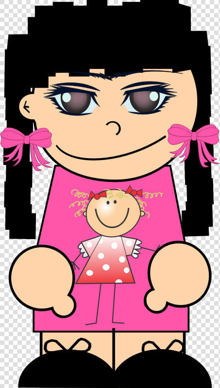 Girl With Black Pigtails  HD Png DownloadTransparent PNG