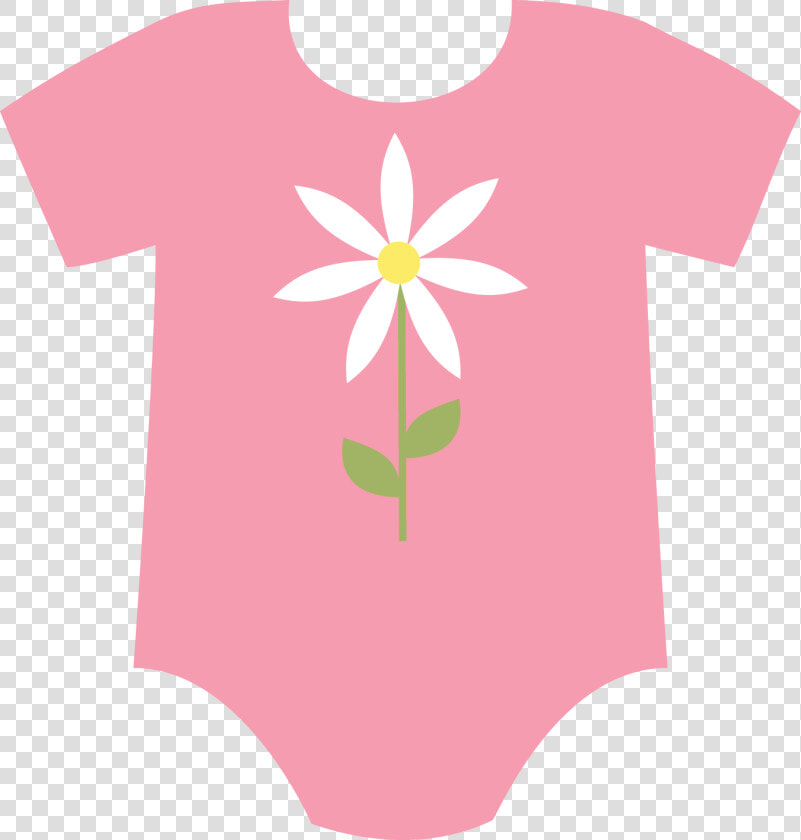 Baby Girl Onesies Pretty   Baby Clothes Clipart Without Background  HD Png DownloadTransparent PNG