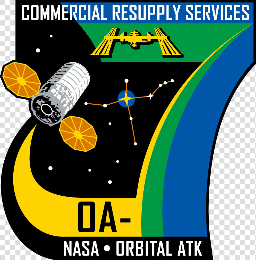 Orbital Sciences Crs Flight 7 Patch   Cygnus Crs Oa 7  HD Png DownloadTransparent PNG