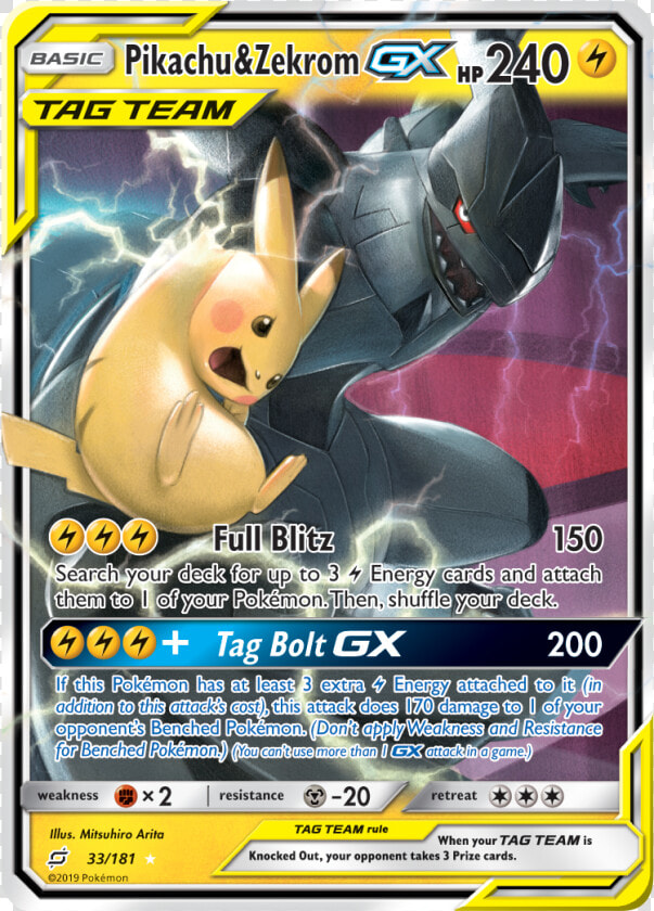 Pikachu And Zekrom Gx  HD Png DownloadTransparent PNG