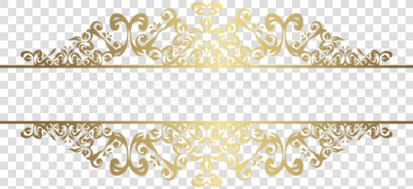 Free Png Download Gold Decorative Element Png Clipart   Elegant Border Design Png  Transparent PngTransparent PNG