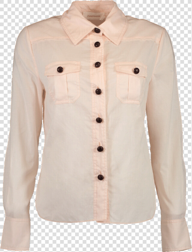 Zimmermann Corsage Body Shirt In Shell   Button  HD Png DownloadTransparent PNG