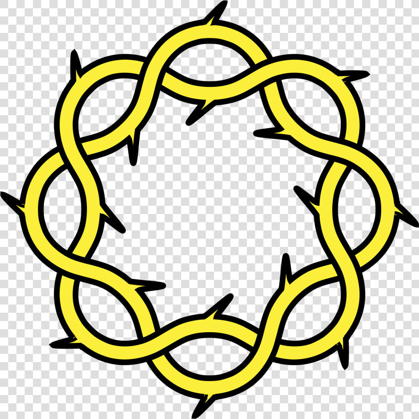 Arabic Pattern Black Transparent Png  Png Download   Crown Of Thorns Heraldry  Png DownloadTransparent PNG