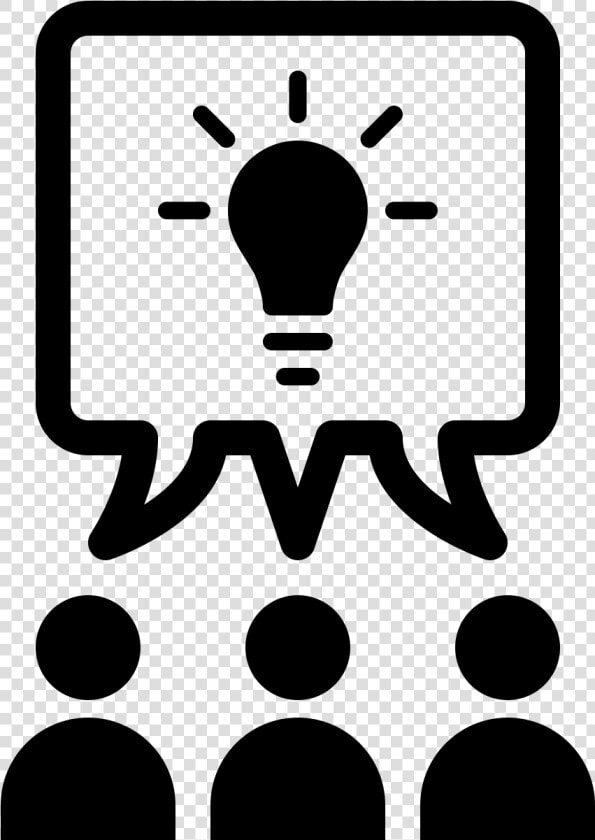 Icon Of Three People Brainstorming   Collaboration Icon Png  Transparent PngTransparent PNG