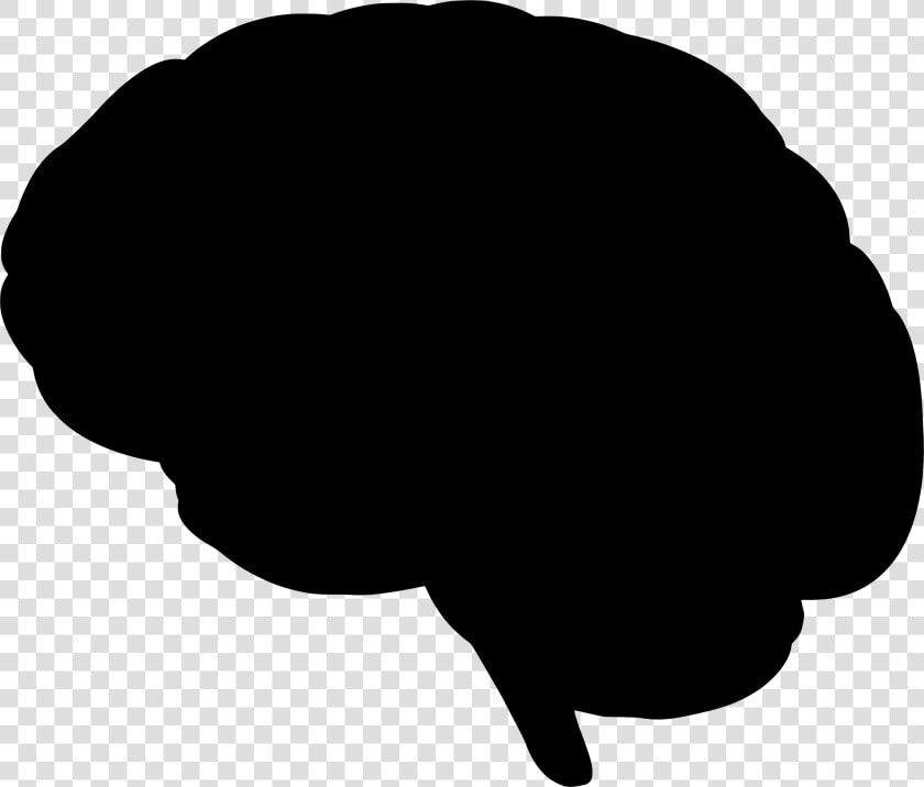 Silhouette Brain At Getdrawings   Brain Silhouette Clipart  HD Png DownloadTransparent PNG