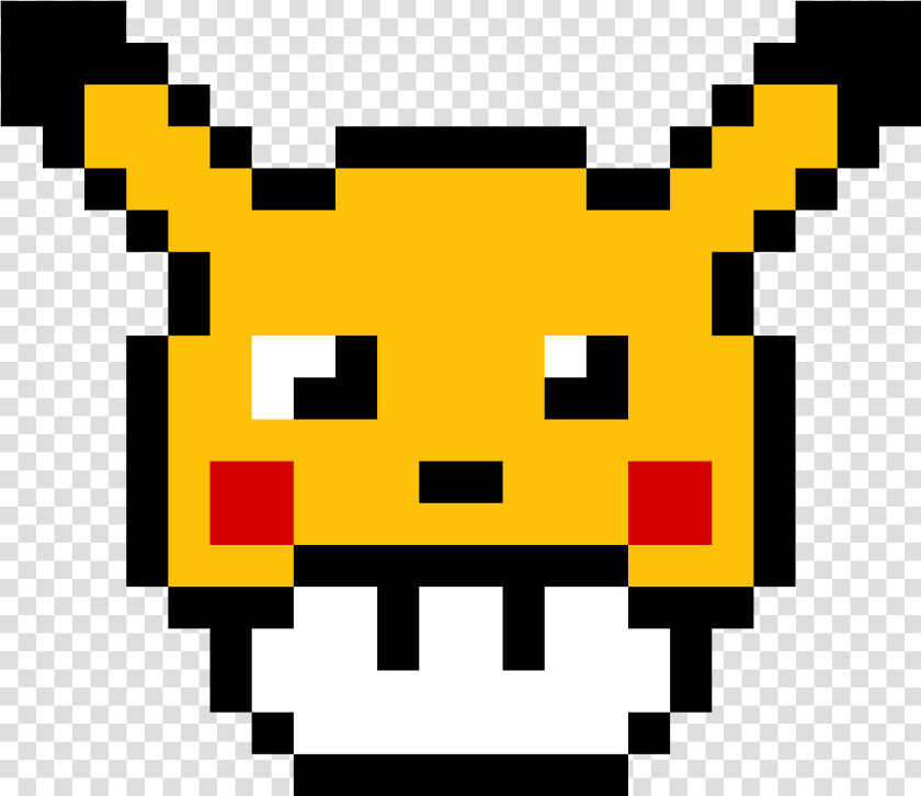 Pikachu Pixel Art Pokémon Drawing Minecraft   Pixel Art Champignon Mario  HD Png DownloadTransparent PNG