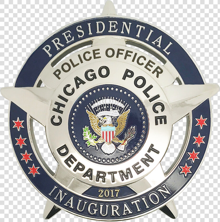 Chicago Police Star Presidential Inaguration Badge   Chicago Police Rank  HD Png DownloadTransparent PNG