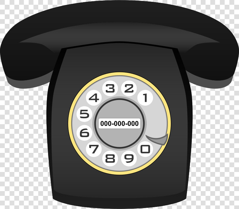 Teléfono Heraldo Negro   Phone Rotary Png  Transparent PngTransparent PNG