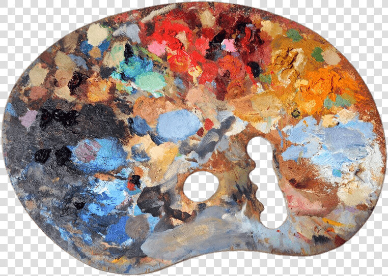 Used Artists Palette   Transparent Artist Palette Png  Png DownloadTransparent PNG