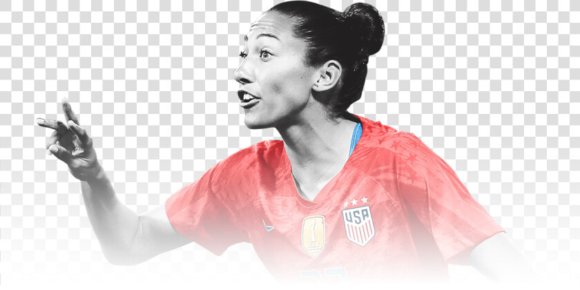 Transparent Surprised Girl Png   Christen Press Side Profile  Png DownloadTransparent PNG