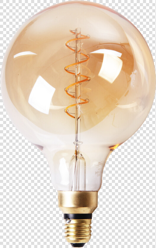 Led Lamp Filament Bol Spiraal Klein Ø15 Cm   Led Lamp Druppel  HD Png DownloadTransparent PNG