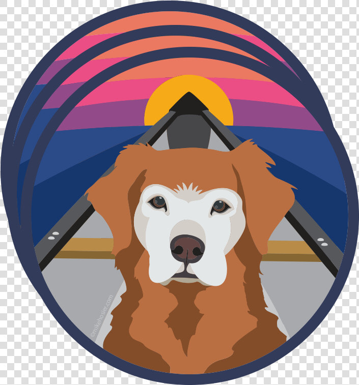 Golden Retriever Adventure Dog Stickers   Transparent Dogs Stickers  HD Png DownloadTransparent PNG